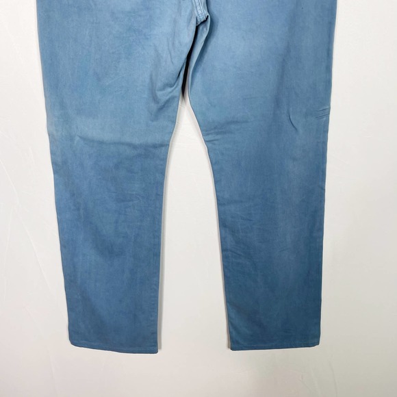 AG Adriano Goldschmied Graduate Tailored Leg Sueded Stretch Pants Blue 36x32 - Picture 7 of 8
